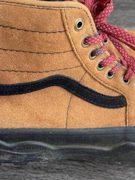 Vans Sentry sk8 Hi Hiker Suede Wheat Glazed Ginger Brown Men\'s Sz 7.5 Women’s 9 main image 5